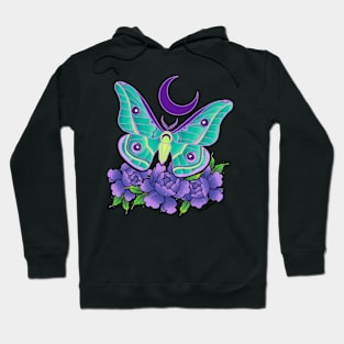 Moth with flowers Hoodie